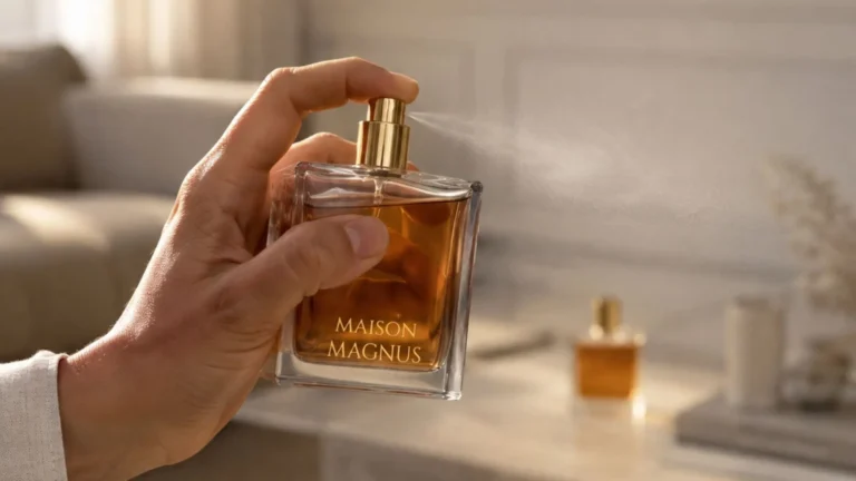 le geste qui deviens un rituel dans les parfums d'intérieur haut de gamme Maison Magnus